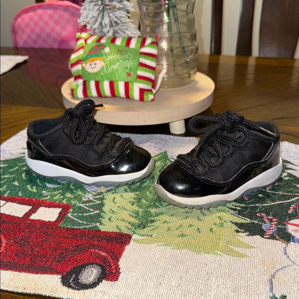 Jordan Black and White Kids Sneakers